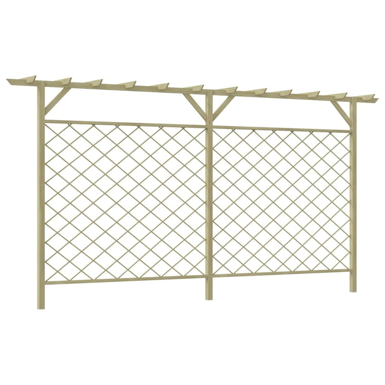 Clôture de jardin vidaxl avec de la latte et du bois de pergola