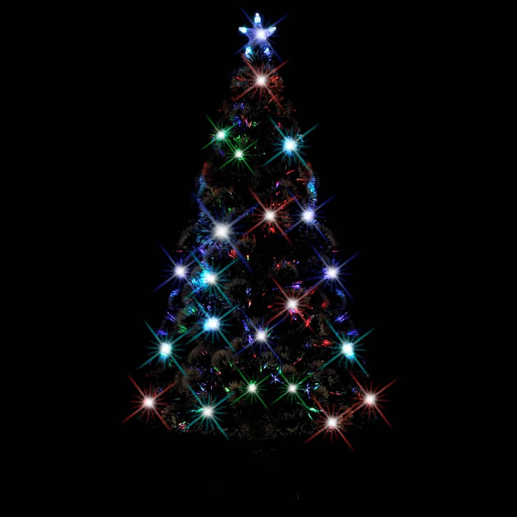 Arbre de Noël vidaxl avec LED et standard 210 cm à fibre optique