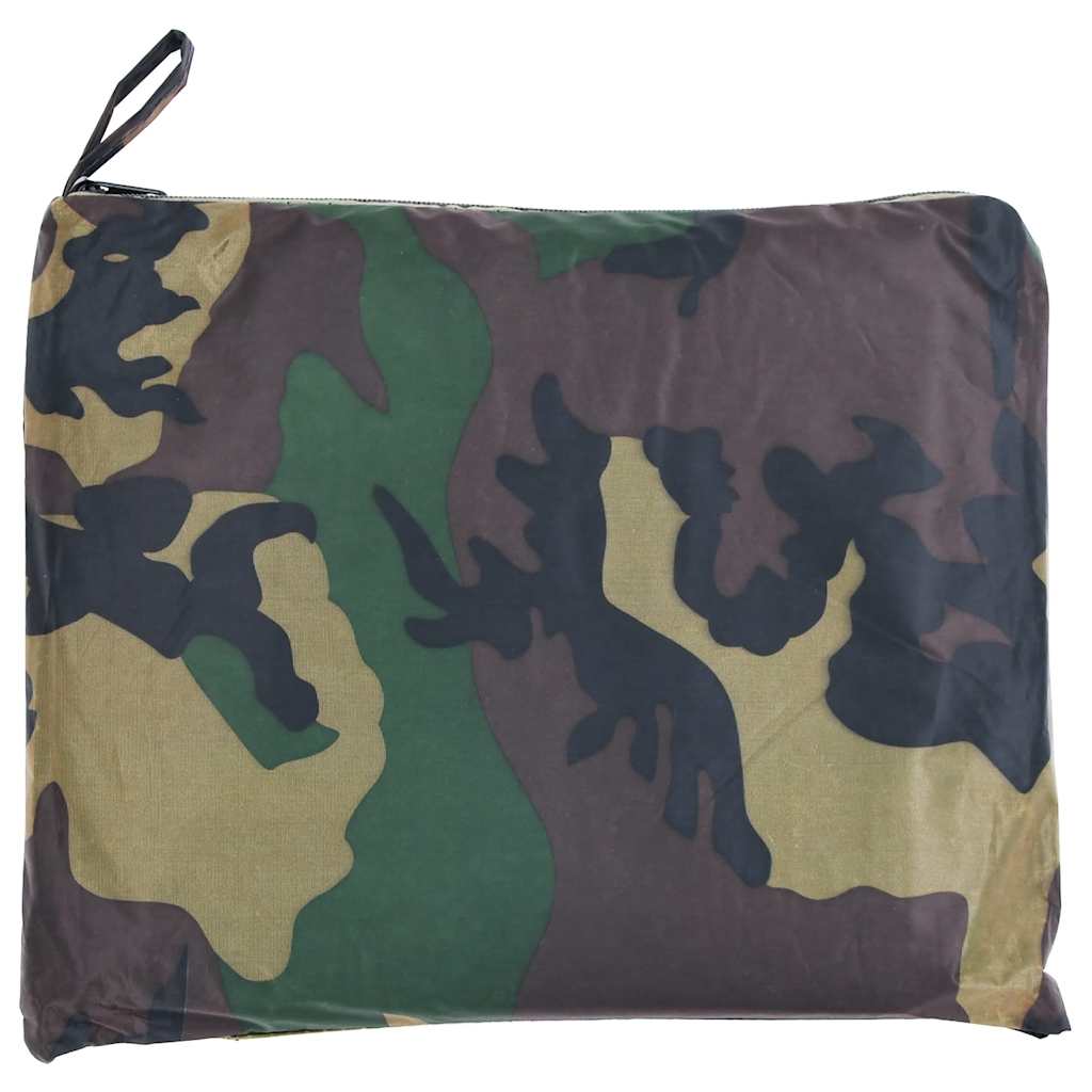 VidaXL poncho de pluie pour camping randonnée armée camouflage imperméable