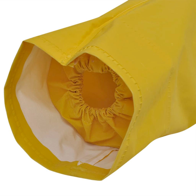VidaXL imperméable long, résistant à l'eau, très robuste, avec capuche, jaune XXL