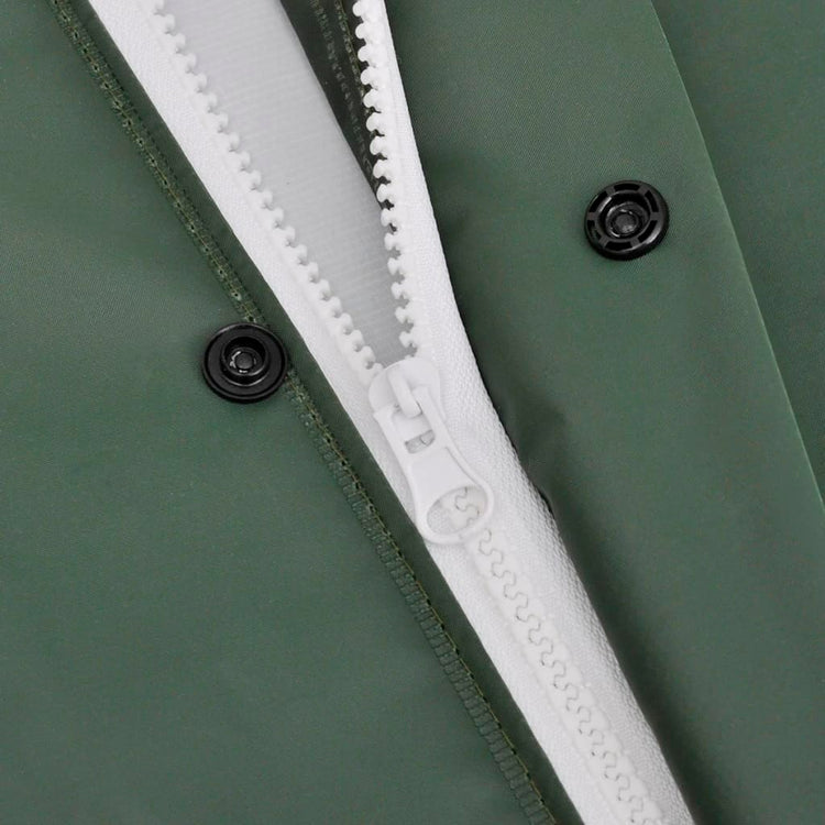 VidaXL imperméable long résistant à l'eau très robuste avec capuche vert l