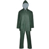 VidaXL combinaison de pluie deux pièces imperméable avec capuche vert xl
