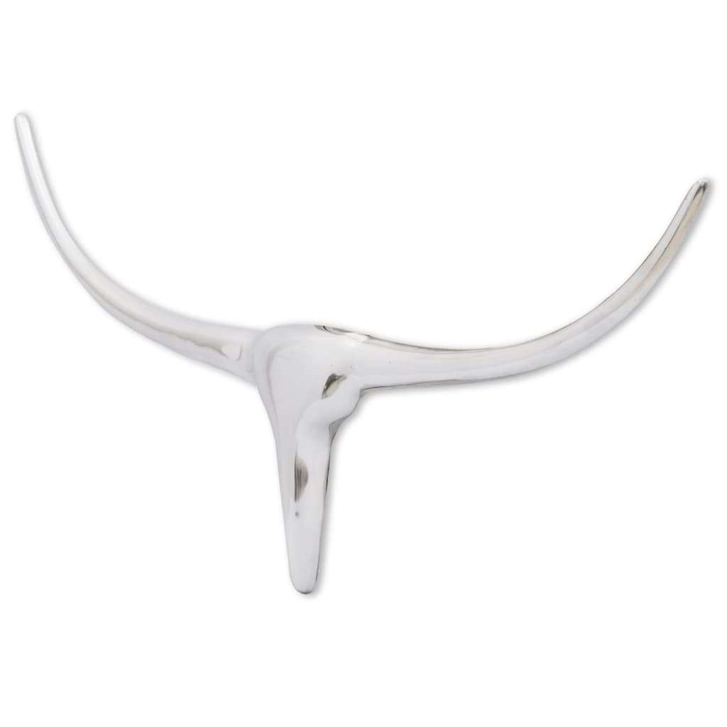Vidaxl Bull's Head for the Wall Aluminium 72 cm Colore en argent