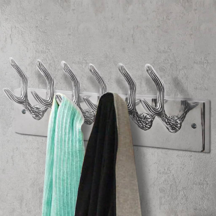 Vidaxl rack de manteau en aluminium argenté coloré