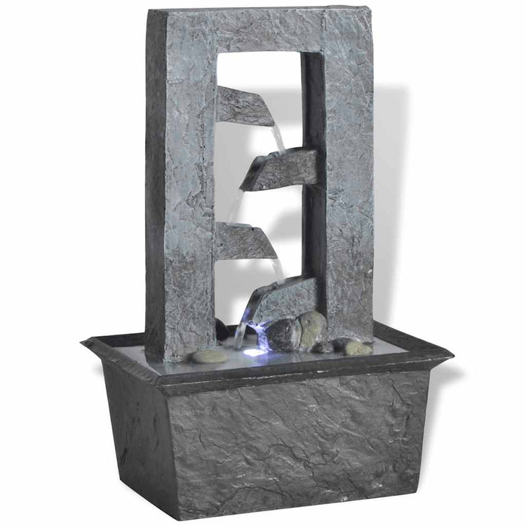Vidaxl Fountaine intérieure avec polyrésine lumineuse LED