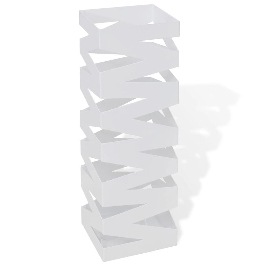 Tableau Vidaxl Breas du support de bâton Bravo carré blanc acier 48,5 cm