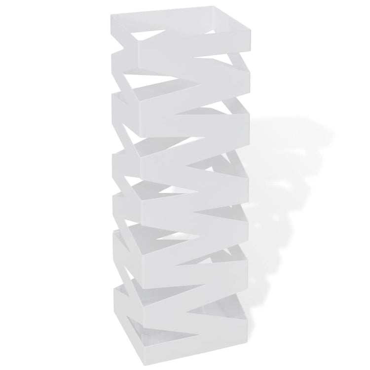 Tableau Vidaxl Breas du support de bâton Bravo carré blanc acier 48,5 cm