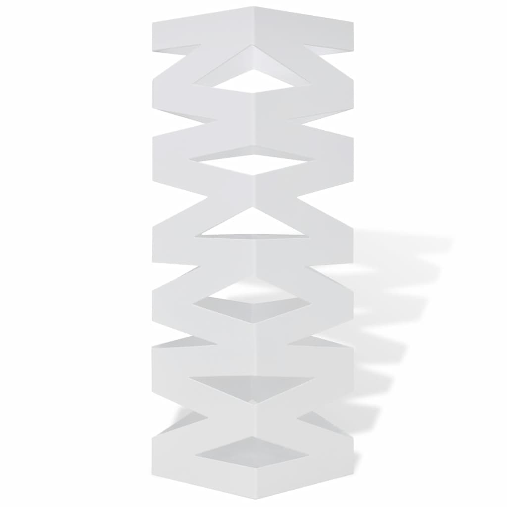 Tableau Vidaxl Breas du support de bâton Bravo carré blanc acier 48,5 cm