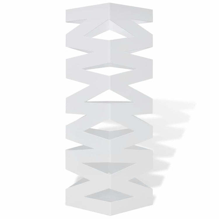 Tableau Vidaxl Breas du support de bâton Bravo carré blanc acier 48,5 cm