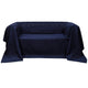 Couverture de la banque Vidaxl microsuede bleu marine 210 x 280 cm
