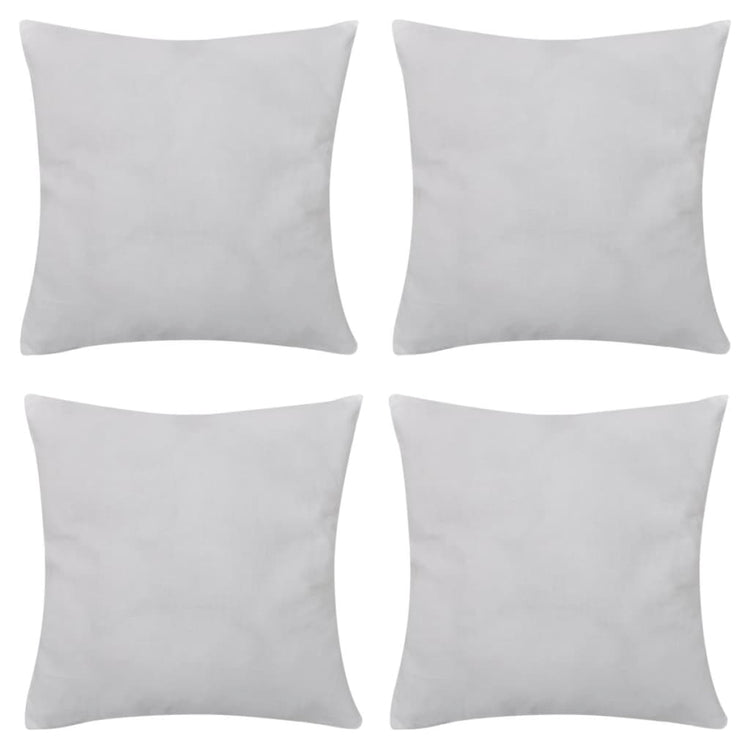 Coussin de vidaxl coton 50 x 50 cm blanc 4 pièces