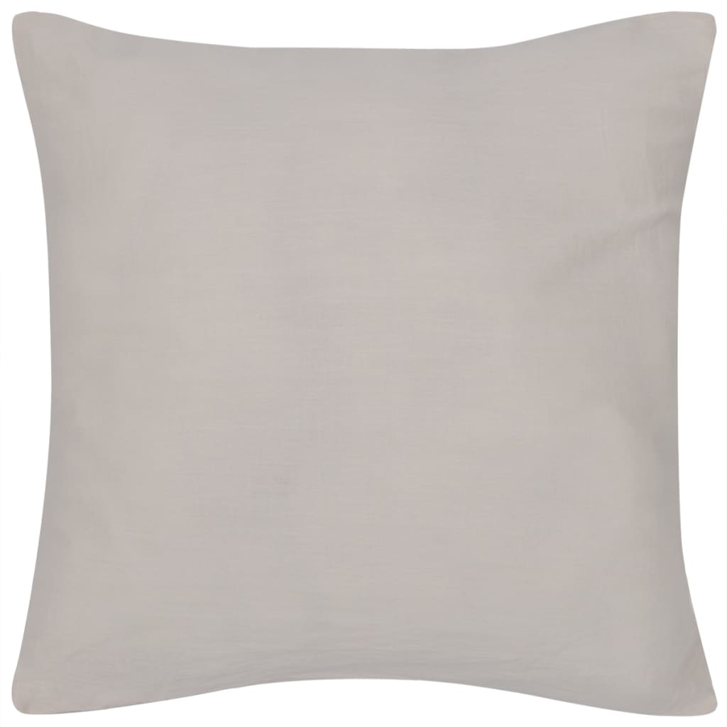 Coussin de vidaxl couvre coton 40 x 40 cm beige 4 pièces