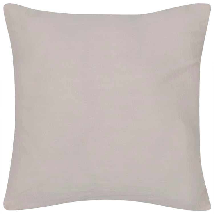 Coussin de vidaxl couvre coton 40 x 40 cm beige 4 pièces