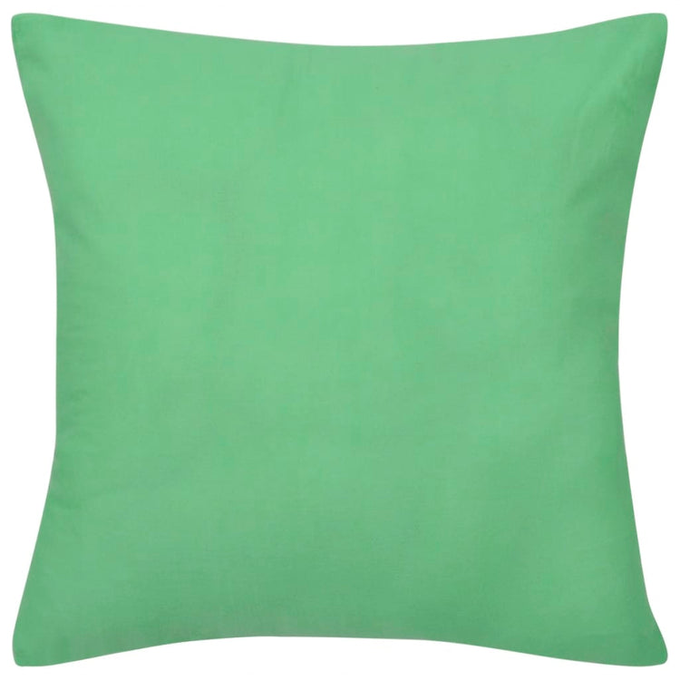 Coussin de vidaxl coton coton 40 x 40 cm de pomme verte 4 pièces