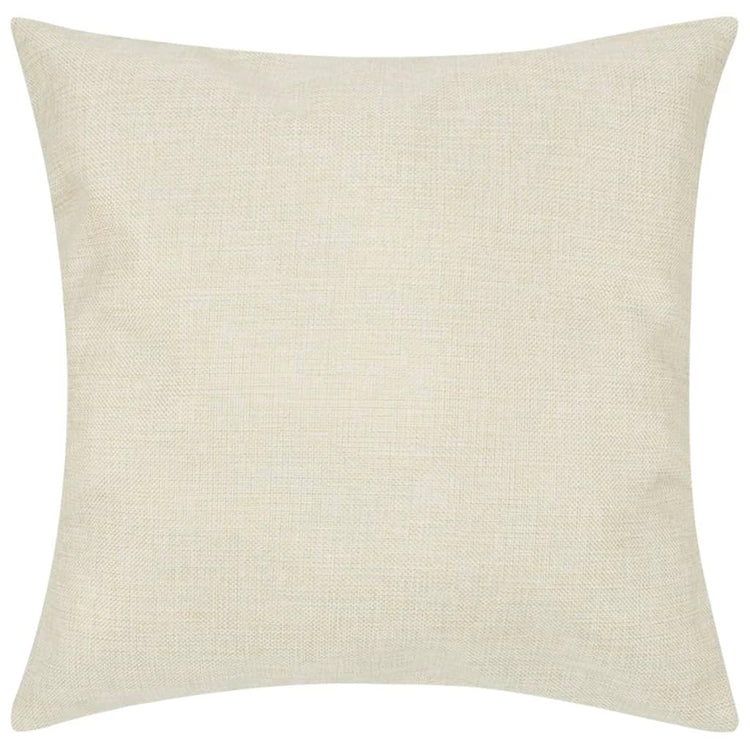 Coussin vidaxl couvre le lin look 80 x 80 cm beige 4 pièces