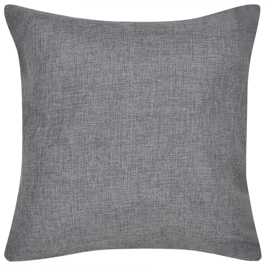 Coussin vidaxl couvre le linge look 40 x 40 cm anthracite 4 pièces