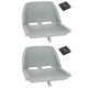 Vidaxl 4 pièces de siège de bateau ensemble gris pliable
