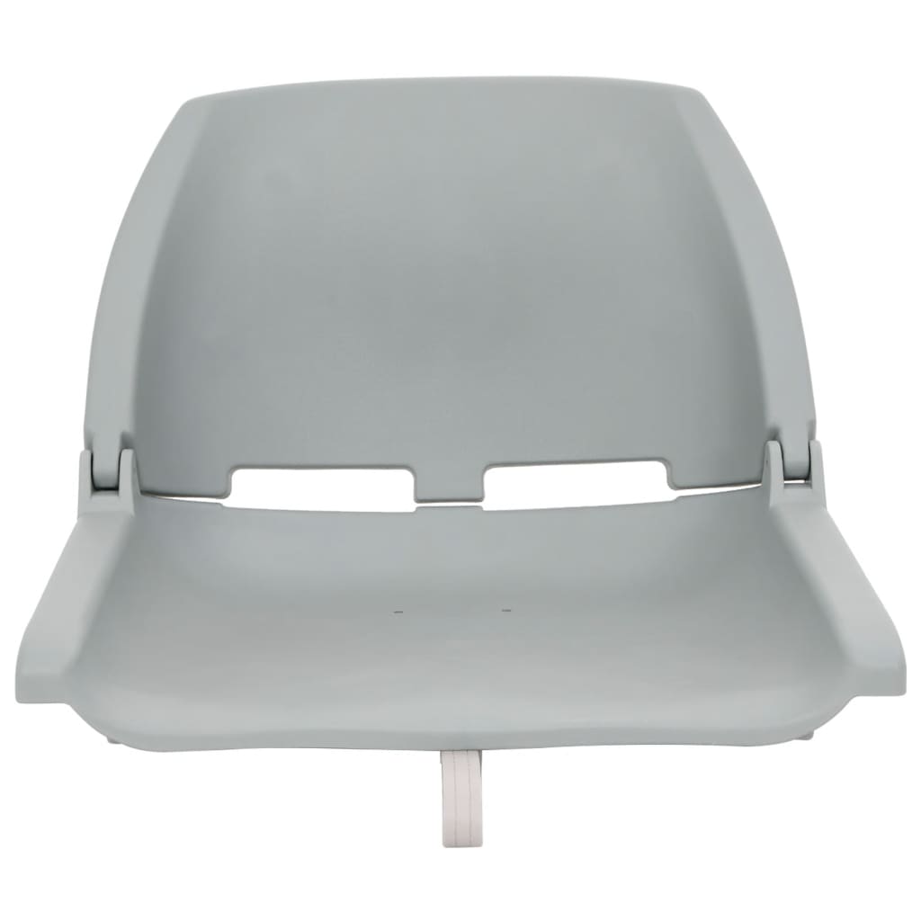 Vidaxl 4 pièces de siège de bateau ensemble gris pliable