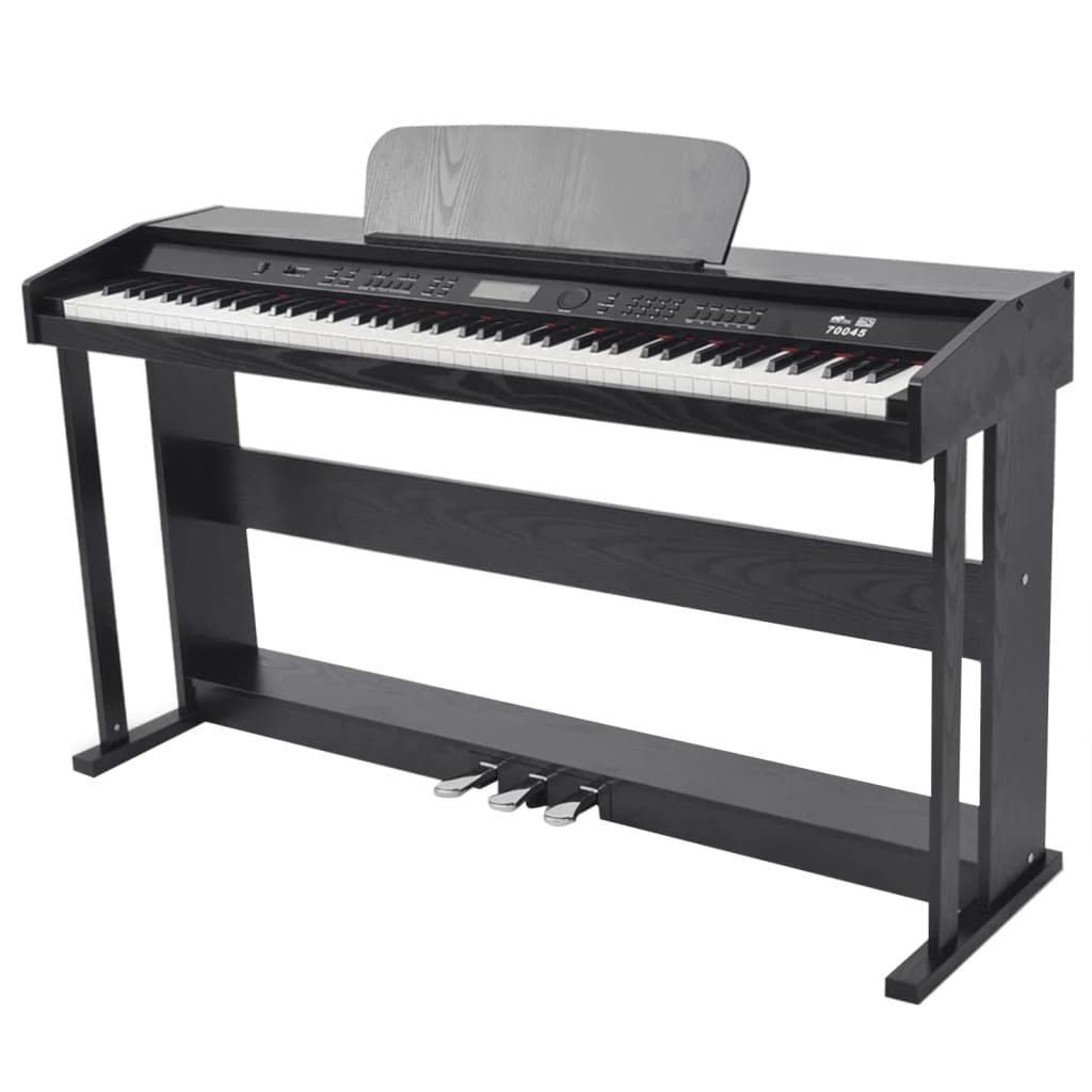 Vidaxl Piano numérique avec pédales 88 touches noires