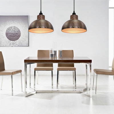 Lampes de plafond Vidaxl à moitié en forme de cuivre - 2 pcs colorés