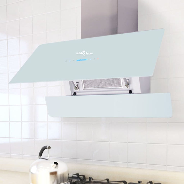 Hotte d'extracteur Vidaxl avec écran tactile 900 mm blanc