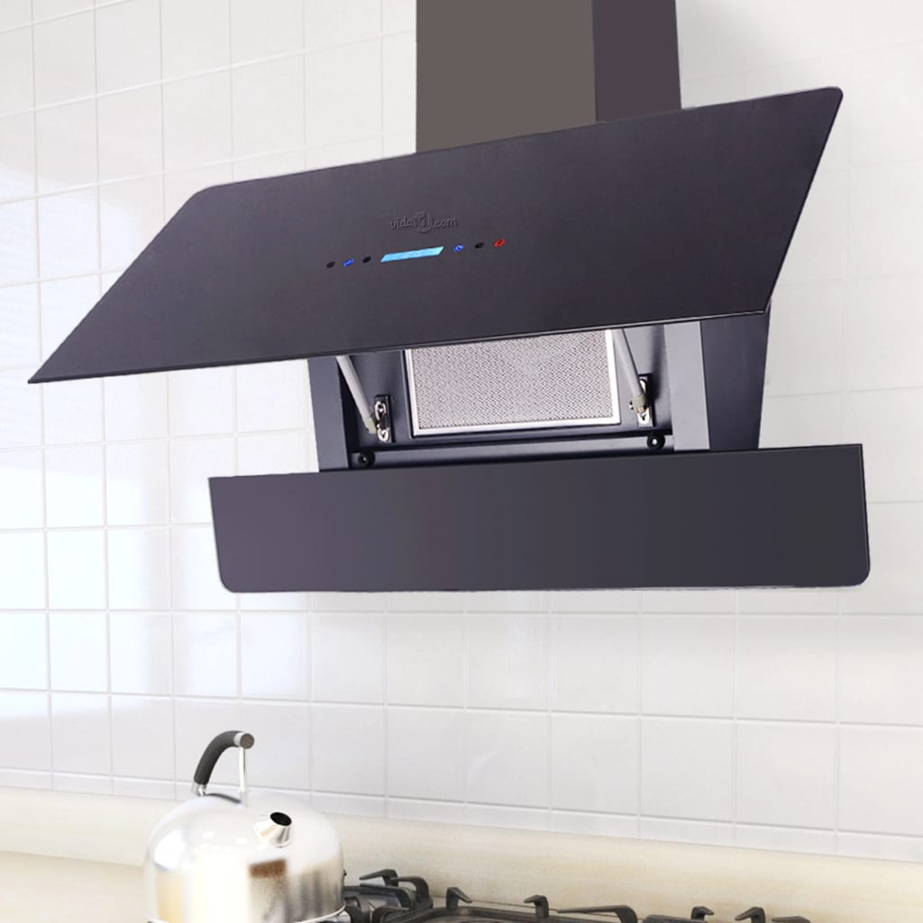 Hotte d'extracteur Vidaxl avec écran tactile 900 mm noir