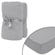 Vidaxx literie gris 210 x 190 cm coton