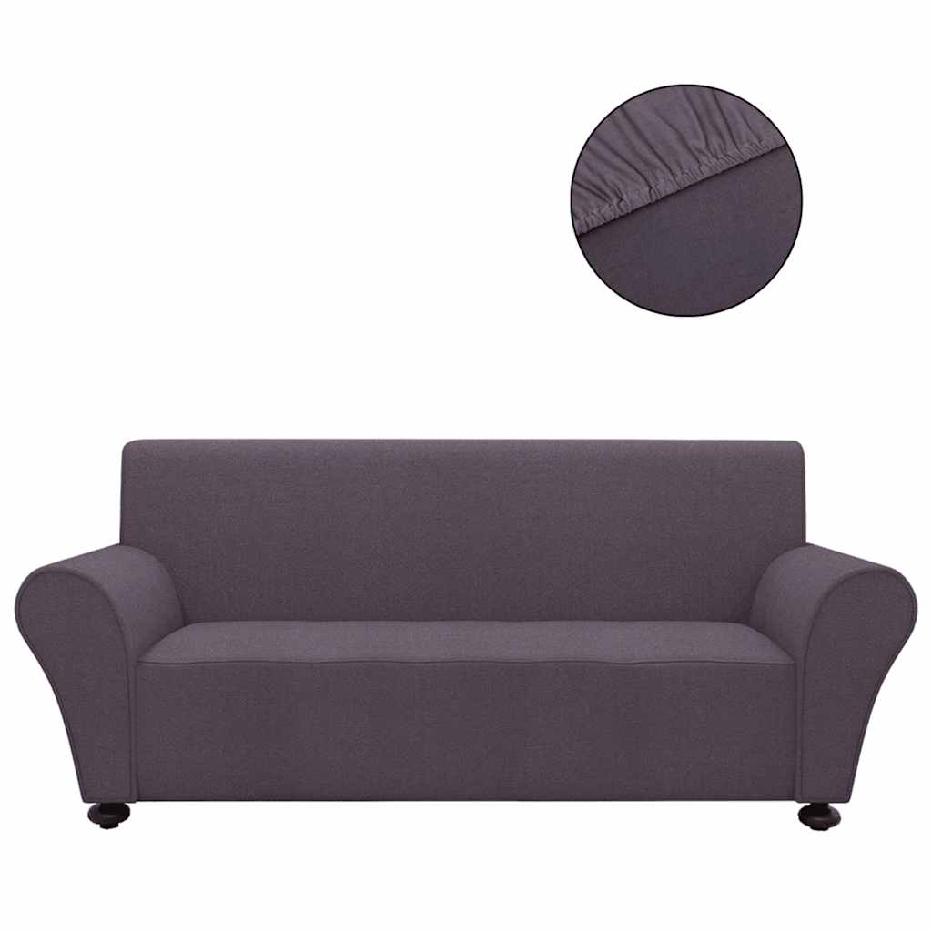 VidaXL housse de canapé jersey polyester extensible anthracite