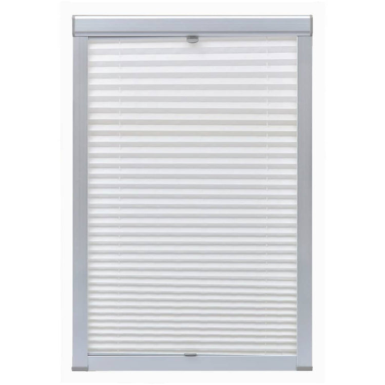 Vidaxl rouleau aveugle plissé blanc f06