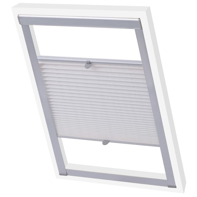 Vidaxl rouleau aveugle plissé blanc m04 304
