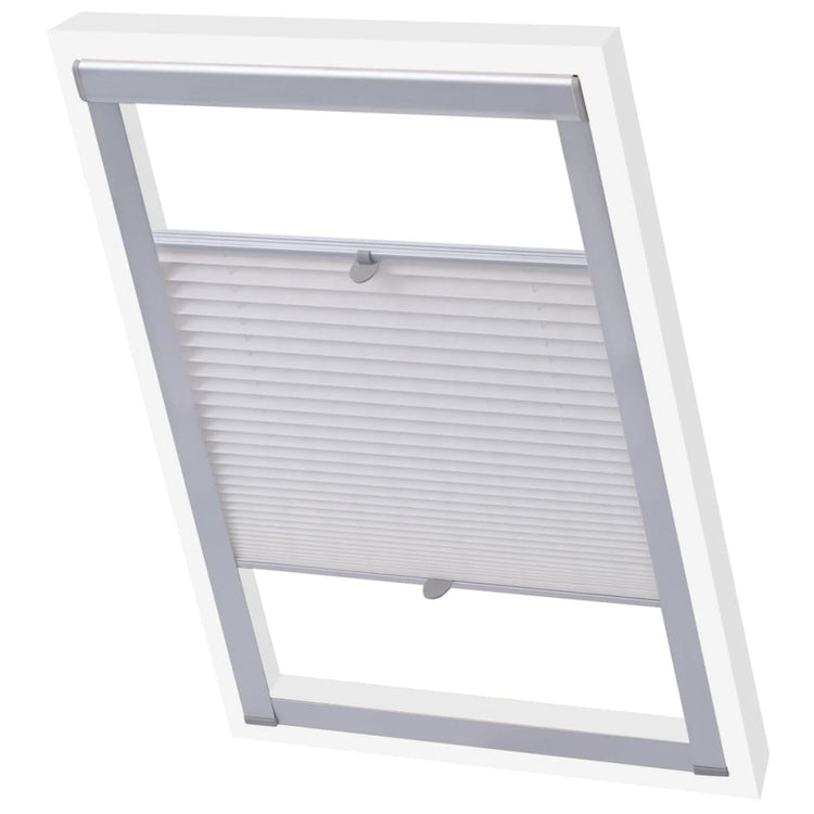 Vidaxl rouleau aveugle plissé blanc m06 306