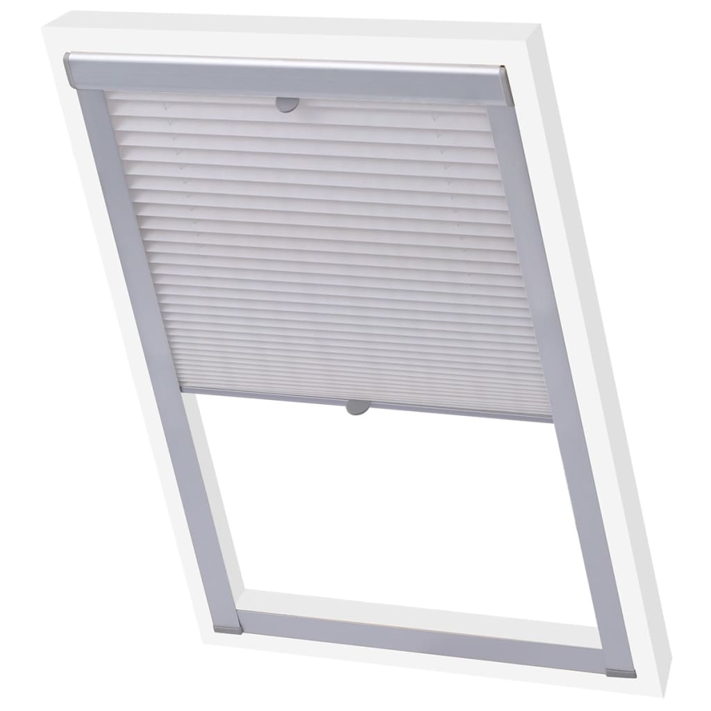 Vidaxl rouleau aveugle plissé blanc m06 306