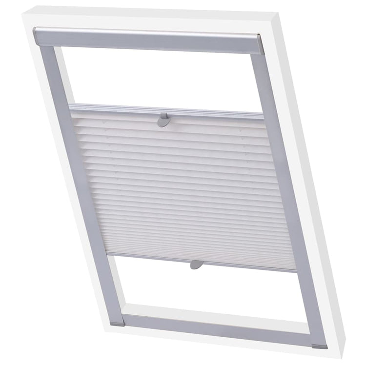 Vidaxl rouleau aveugle plissé blanc M08 308