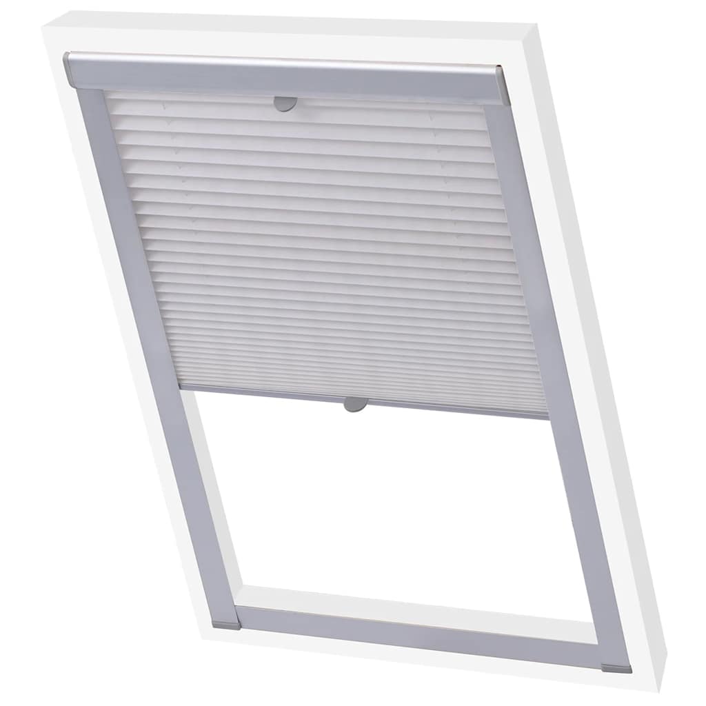 Vidaxl rouleau aveugle plissé blanc p06 406