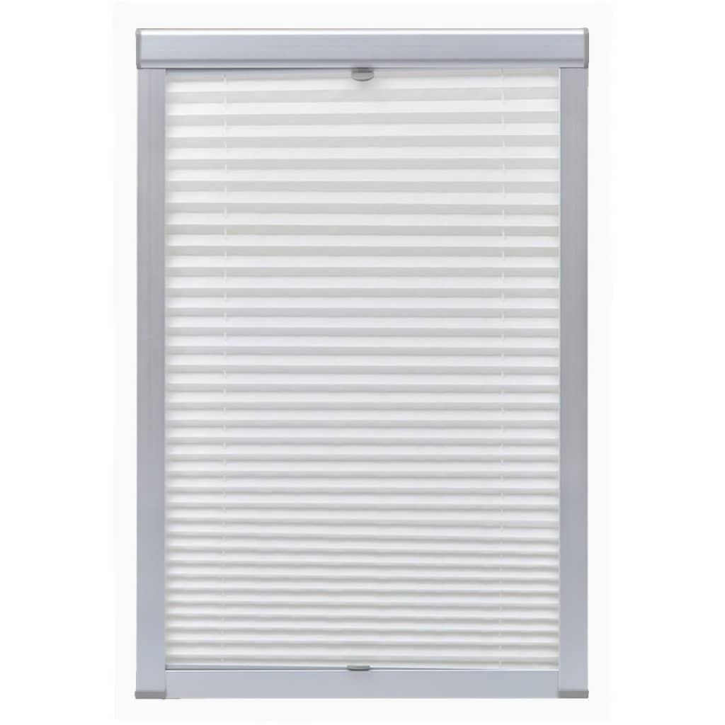 Vidaxl rouleau aveugle plissé blanc s06 606