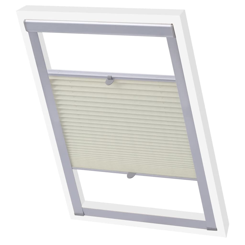Vidaxl rouleau aveugle crème plissée M06 306