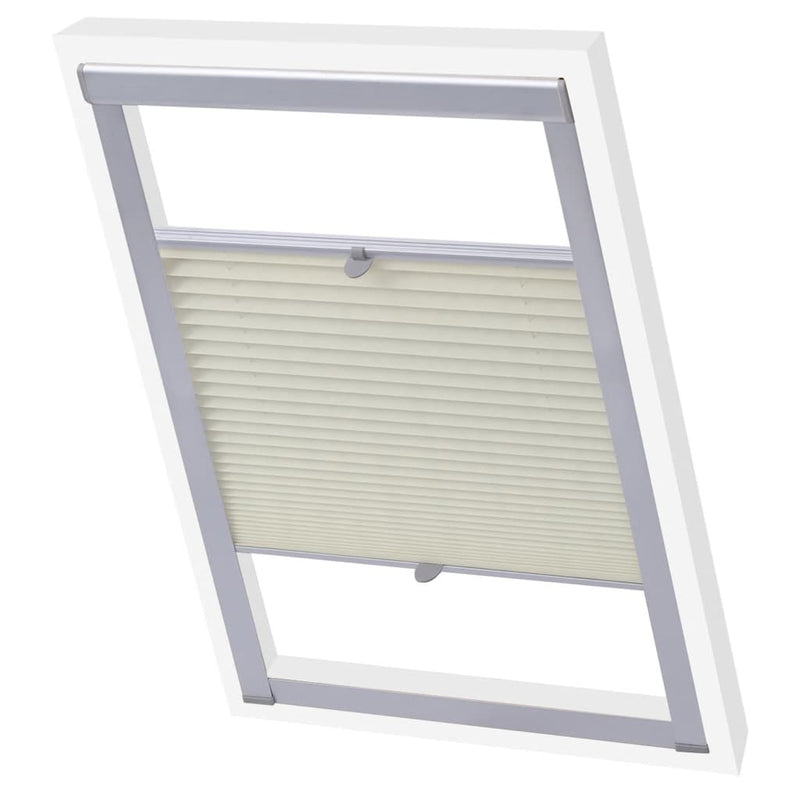 Vidaxl rouleau aveugle crème plissée M06 306