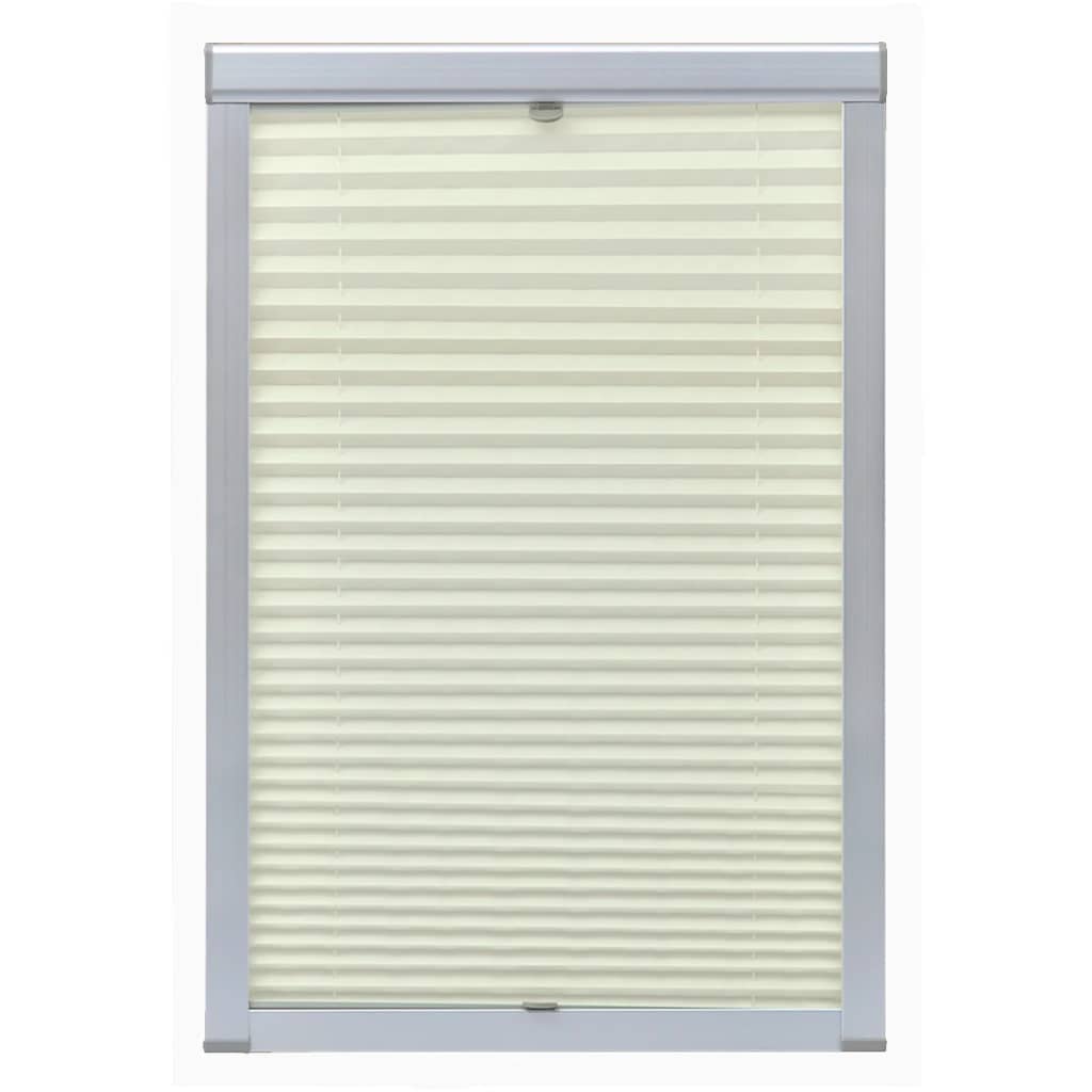 Vidaxl rouleau aveugle crème plissée M06 306