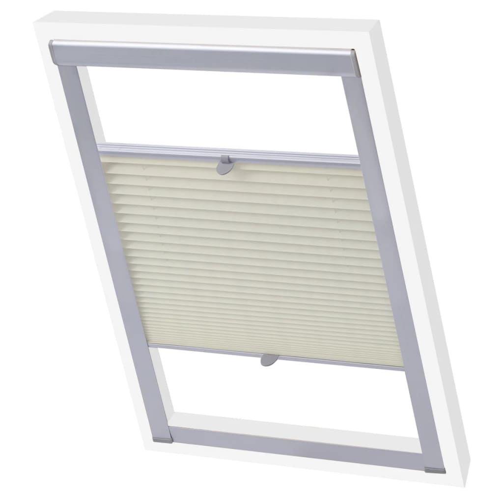 Vidaxl rouleau aveugle crème plissée M08 308