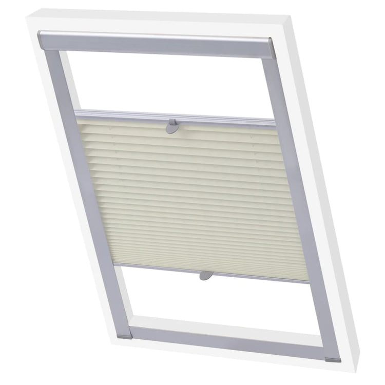 Vidaxl rouleau aveugle crème plissée M08 308