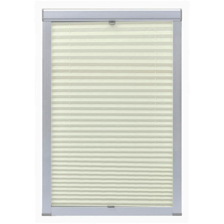 Vidaxl rouleau aveugle crème plissée S08 608