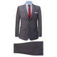 VidaXL costume 2 pièces homme gris 50 polyester