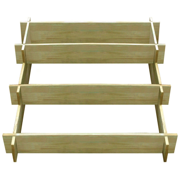 Vidaxl Plannet à trois plans 90x90x35 cm Bois imprégné