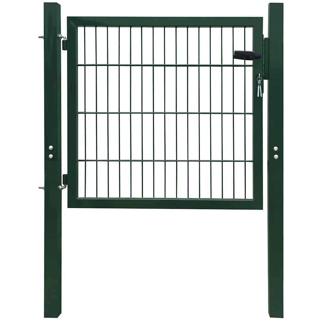 Port vidaxl 105x150 cm en acier vert