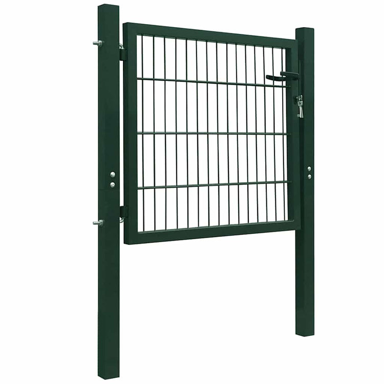 Port vidaxl 105x150 cm en acier vert