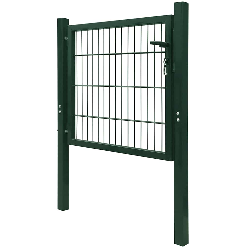Port vidaxl 105x150 cm en acier vert