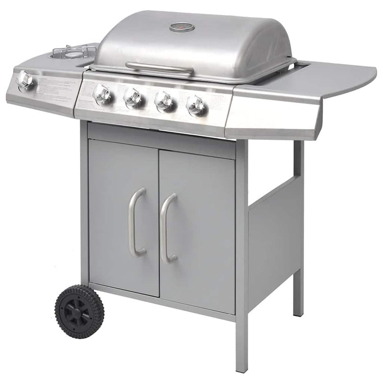 Vidaxl GasbarBecue 4 + 1 Zone de cuisson Silver