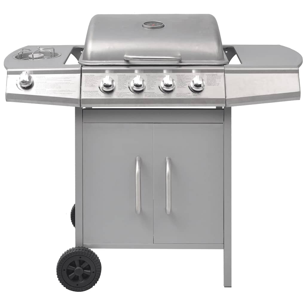 Vidaxl GasbarBecue 4 + 1 Zone de cuisson Silver