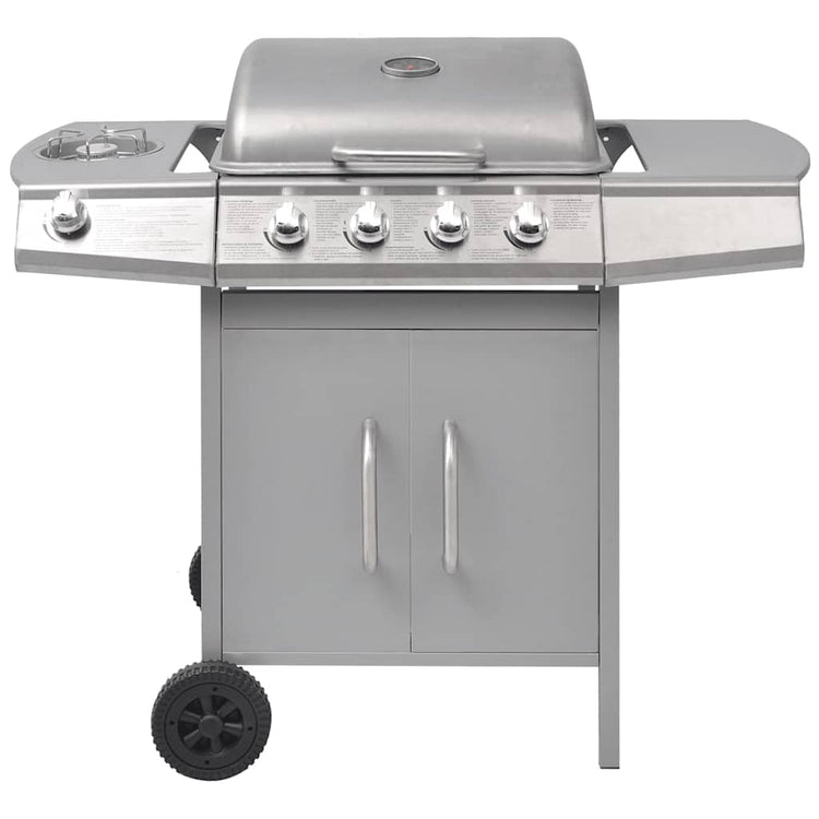 Vidaxl GasbarBecue 4 + 1 Zone de cuisson Silver