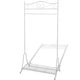 Vidaxl Clothing Rack en acier blanc